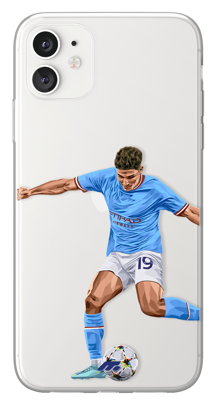 Coque de Alvarez avec Manchester City, Etui de téléphone de Football