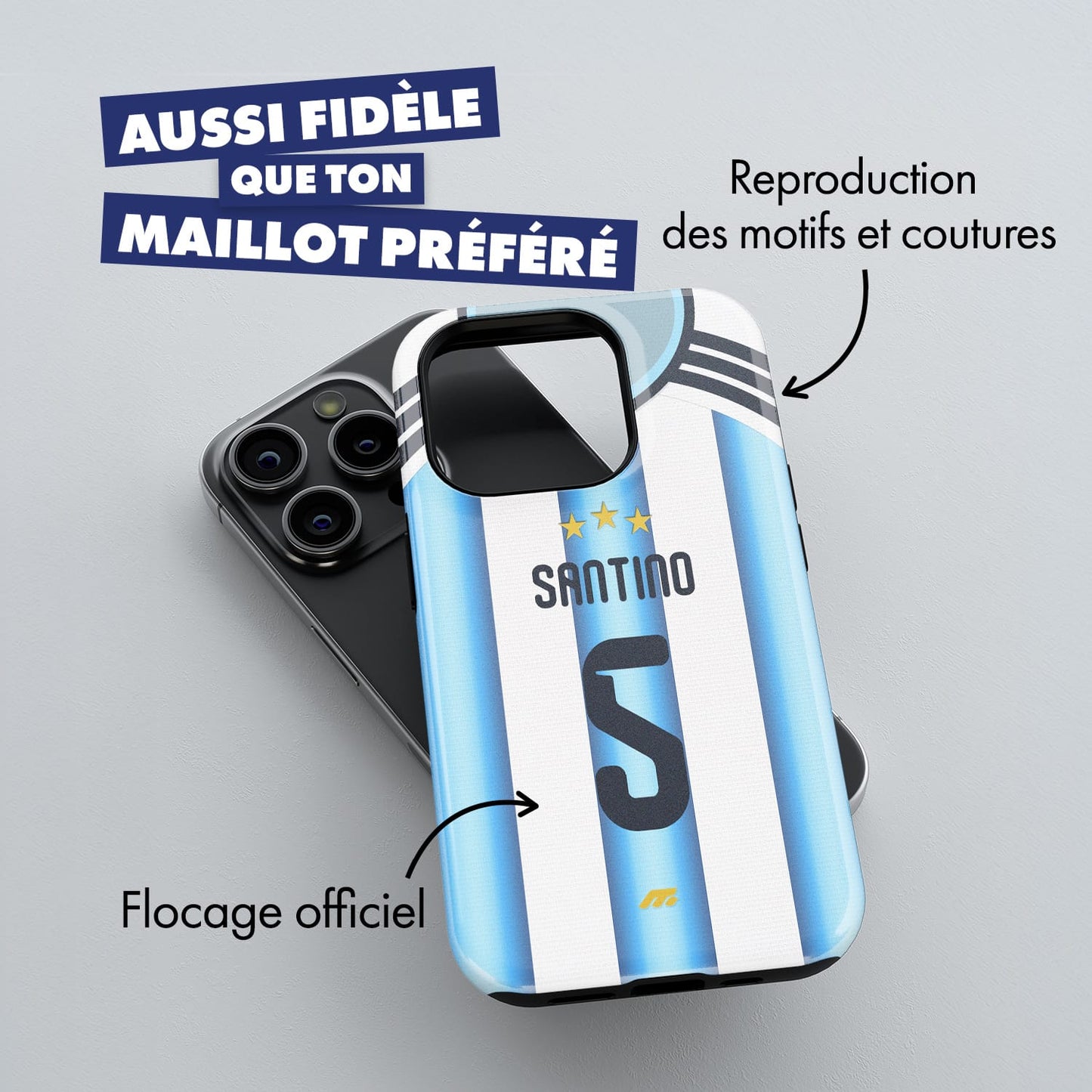 Coque de téléphone Equipe D'Argentine personnalisé de football