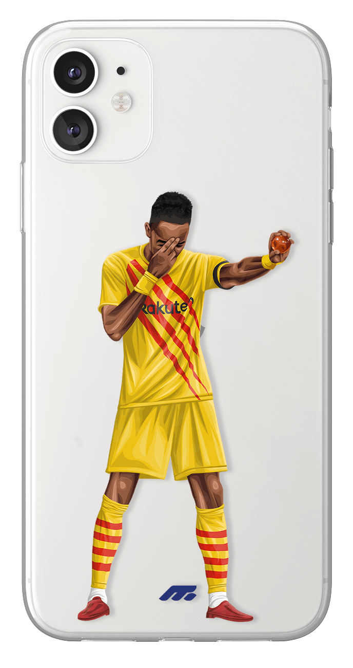 Coque de Aubameyang avec FC Barcelona, Etui de téléphone de Football