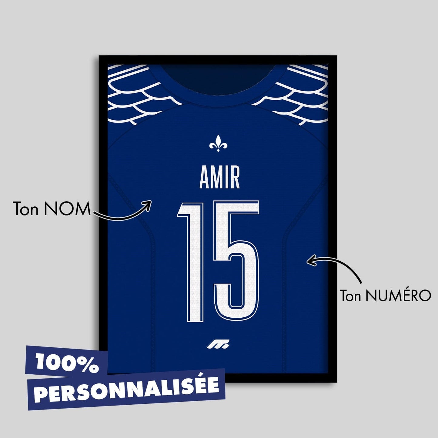 Affiche Paris Jordan ailé football personnalisable à imprimer