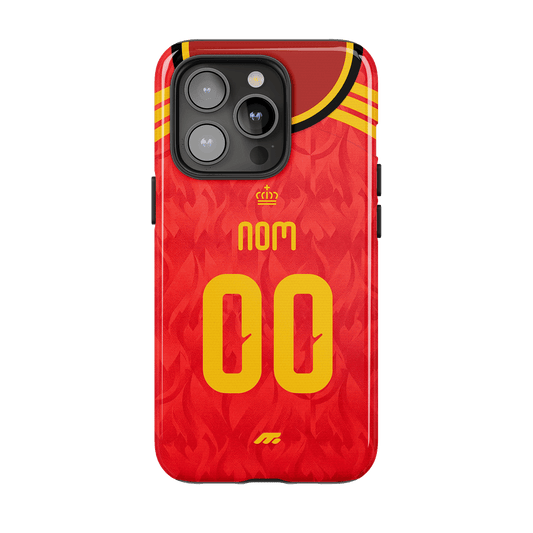 Coque de téléphone Equipe De Belgique personnalisé de football