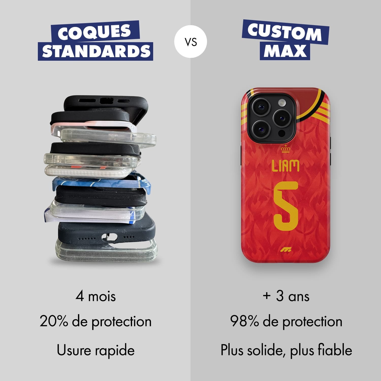 Coque de téléphone Equipe De Belgique personnalisé de football
