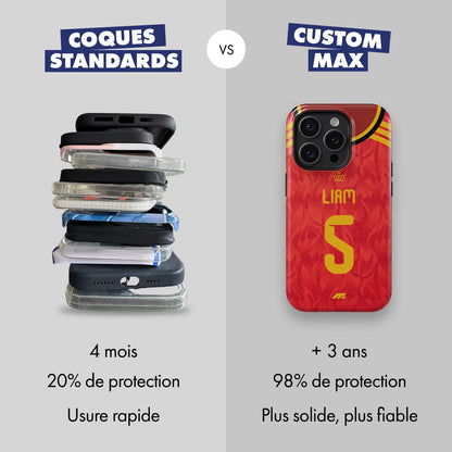 Coque de téléphone Equipe De Belgique personnalisé de football