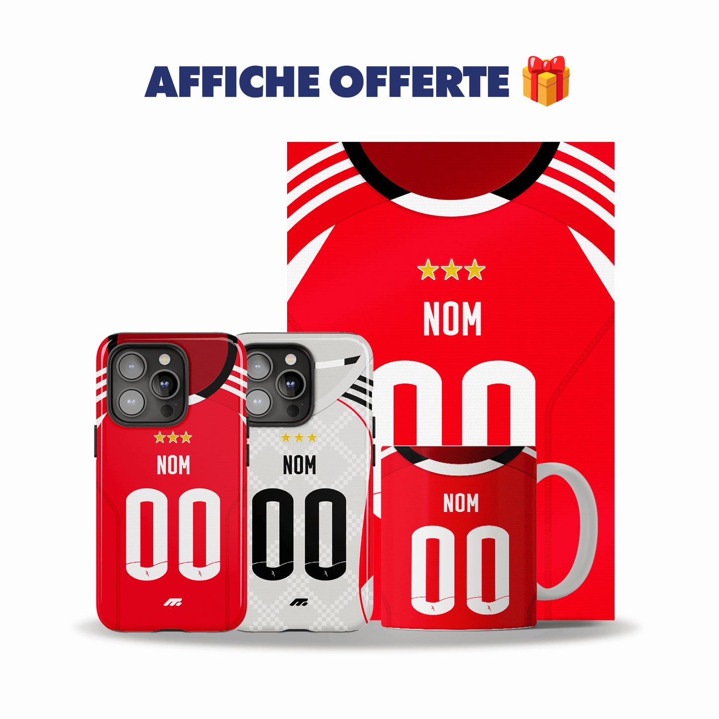 Pack Benfica personnalisé de football