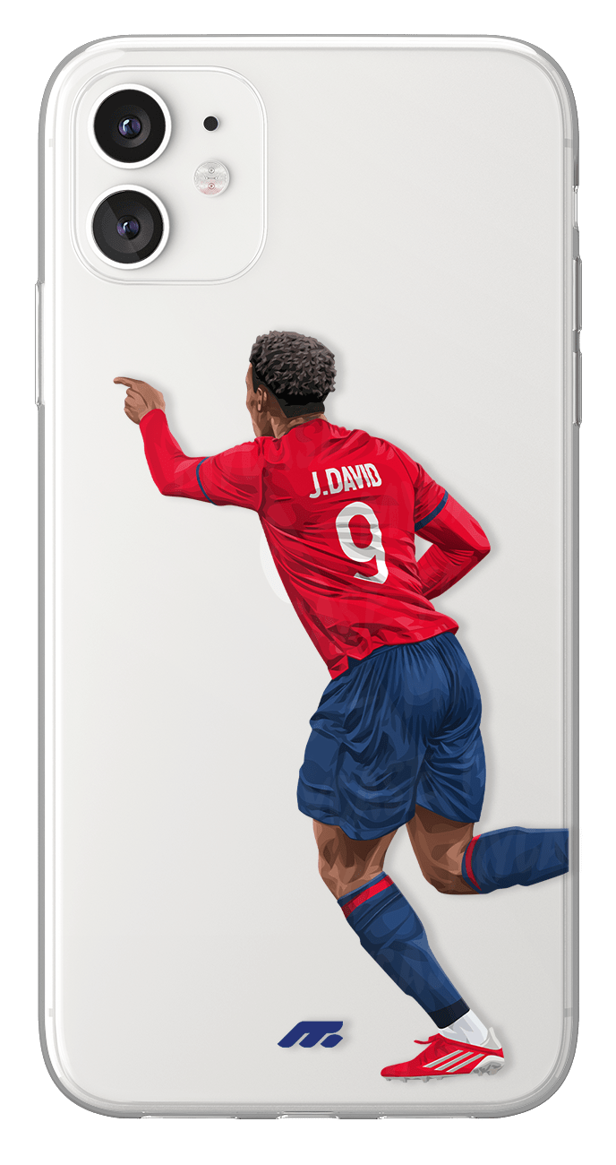 Coque de Jonathan David avec Lille OSC, Etui de téléphone de Football