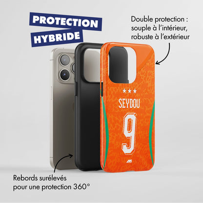 Coque Côte d'Ivoire football personnalisable pour téléphone - iPhone, Samsung, Google, Xiaomi, Oppo