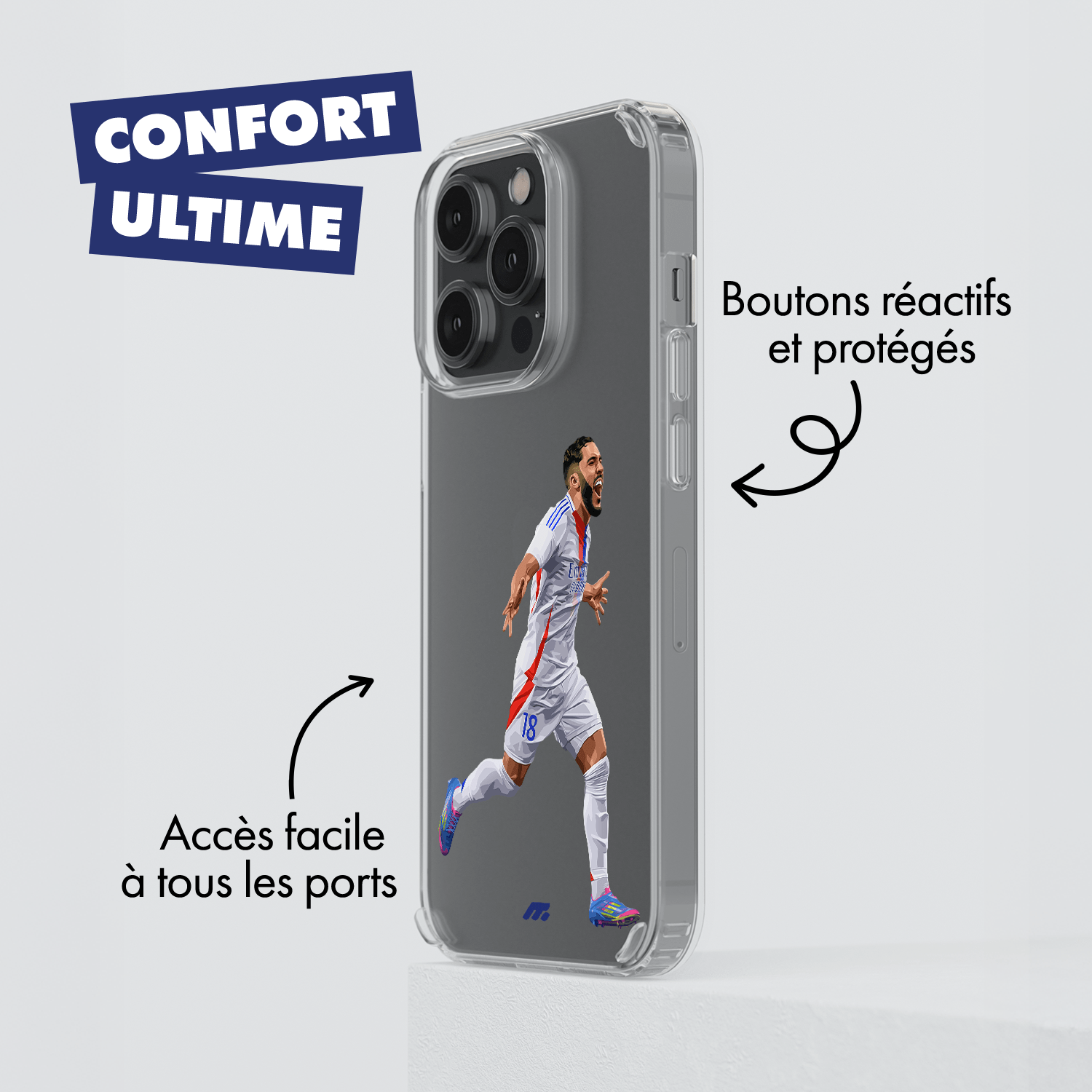 Coque Rayan Cherki  de Football Olympique lyonnais
