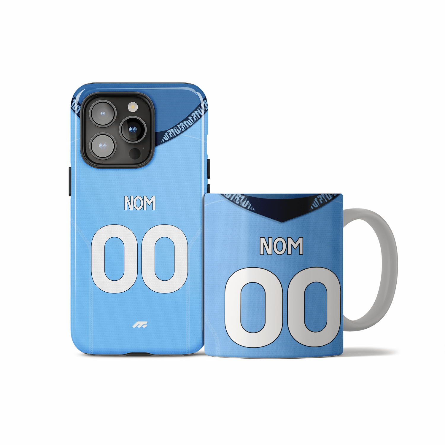 Coque Manchester City football personnalisable pour téléphone - iPhone, Samsung, Google, Xiaomi, Oppo