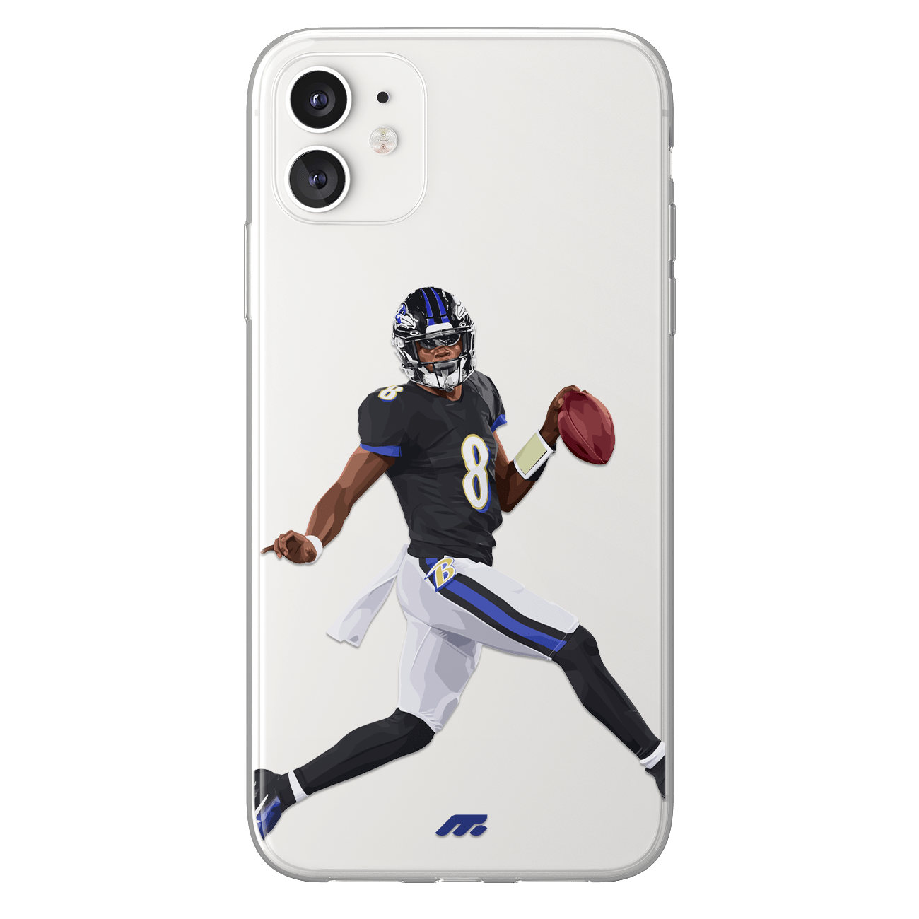Coque Lamar Jackson de Football américain Baltimore Ravens
