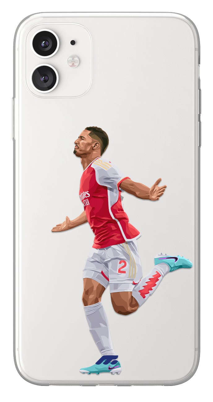 Coque de Saliba à Arsenal pour téléphone