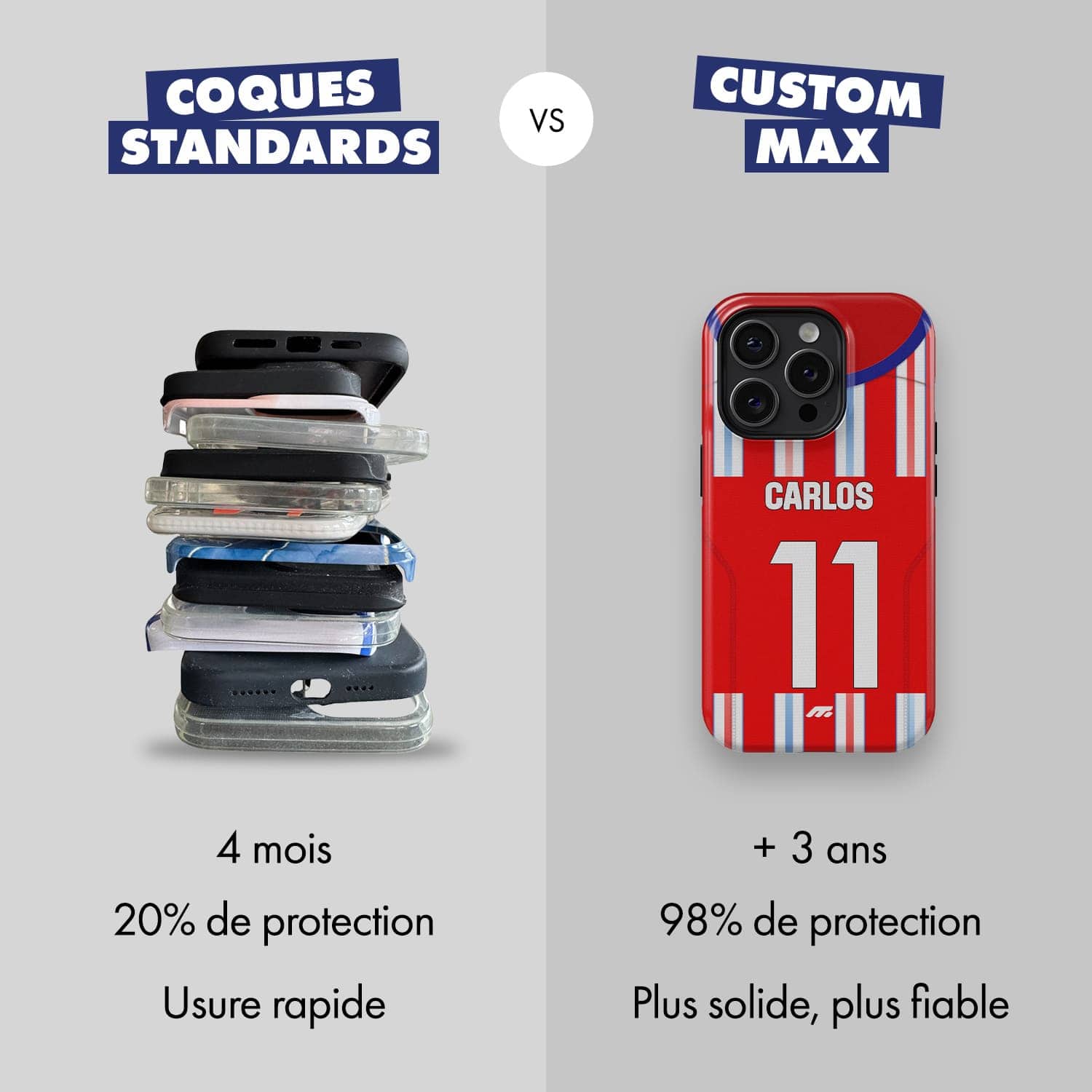 coque de téléphone ATLETICO - CUSTOM MAX