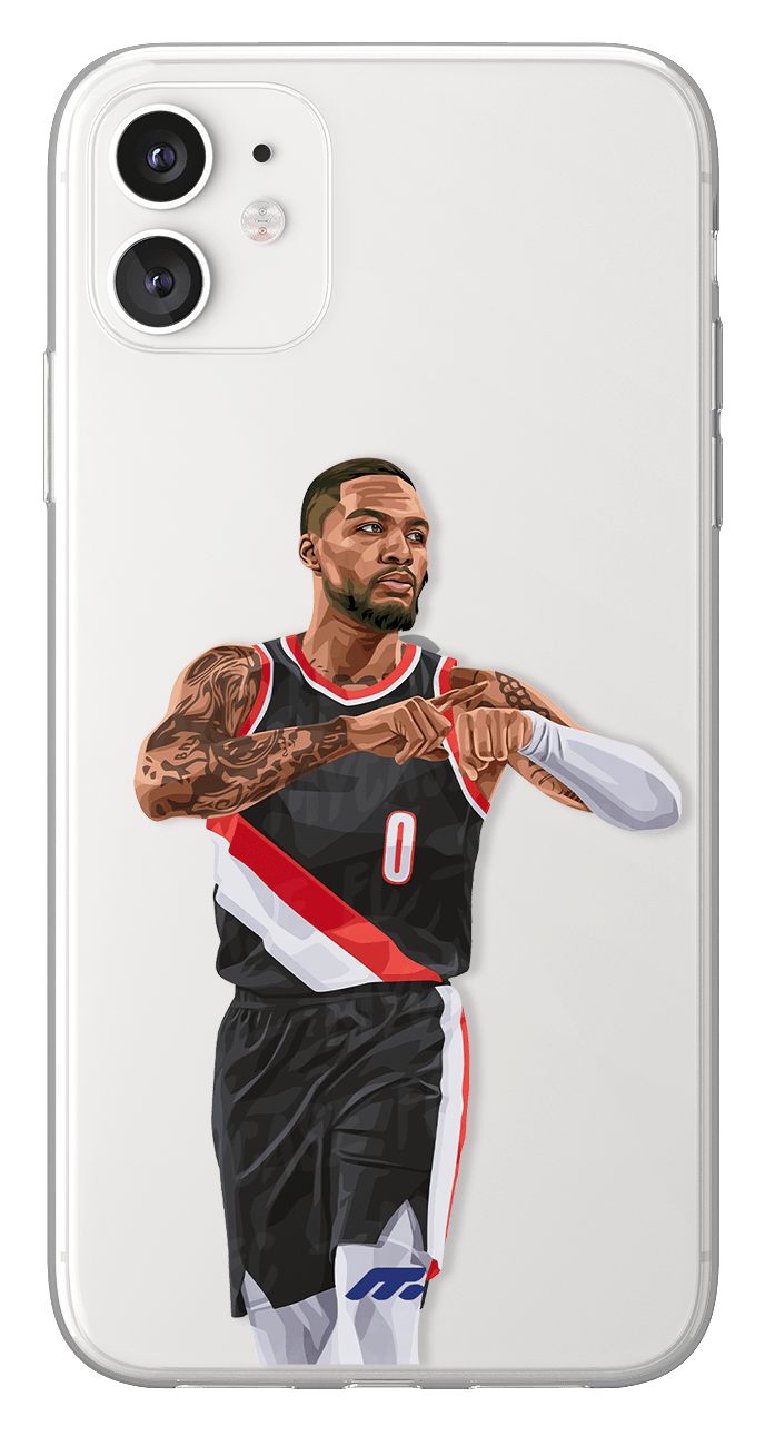 Coque de Damian Lillard avec Portland Trail Blazers, Etui de téléphone de Basket-ball