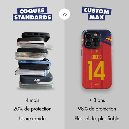 Coque de téléphone Equipe D'Espagne personnalisé de football