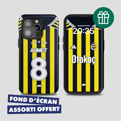 Coque Fenerbahce football personnalisable pour téléphone - iPhone, Samsung, Google, Xiaomi, Oppo