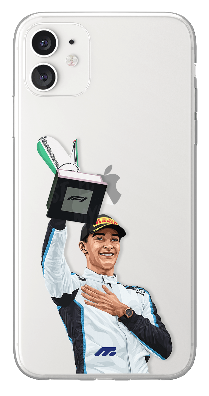 Coque de George Russell avec Willials, Etui de téléphone de Formule 1