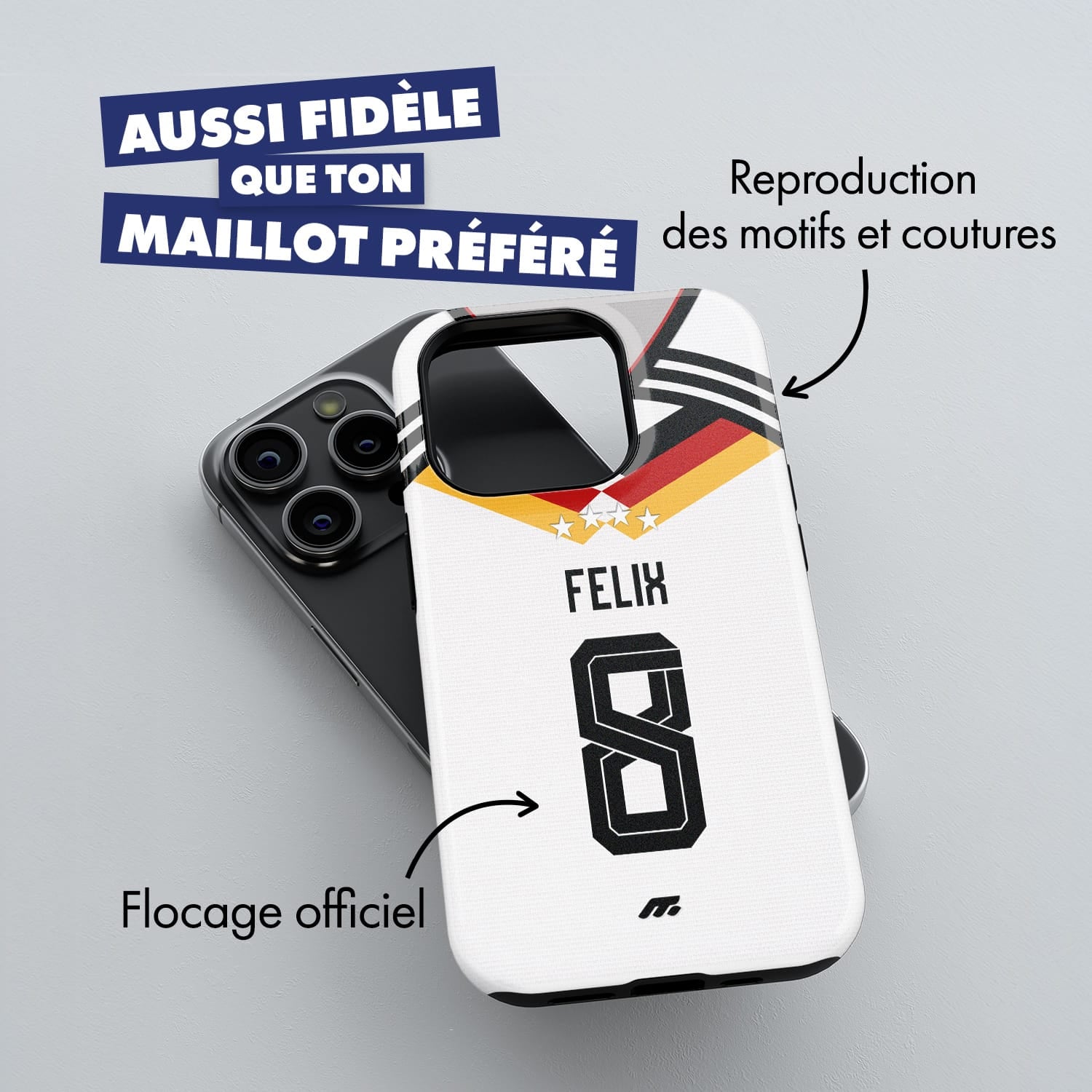Coque de téléphone Equipe De Allemagne personnalisé de football
