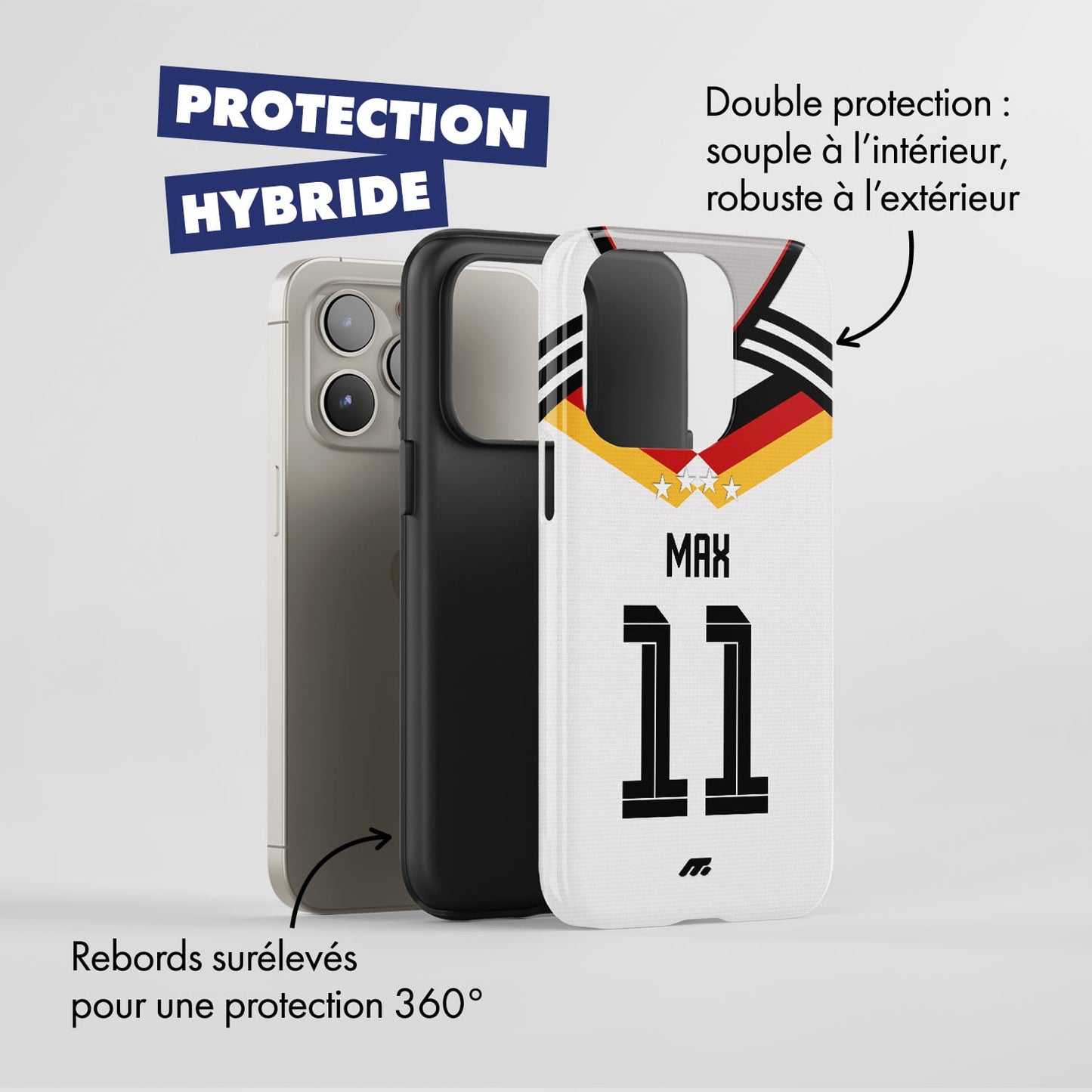 Coque de téléphone Equipe De Allemagne personnalisé de football