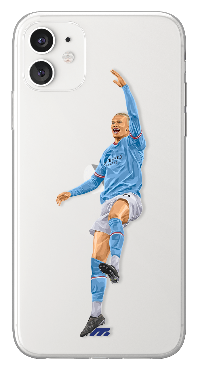 Coque de Erling Haaland avec Manchester City, Etui de téléphone de Football