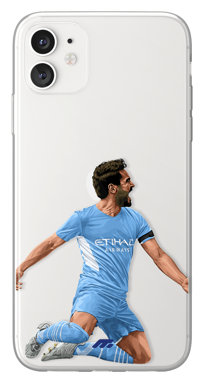 Coque de Ilkay Gundogan avec Manchester City, Etui de téléphone de Football