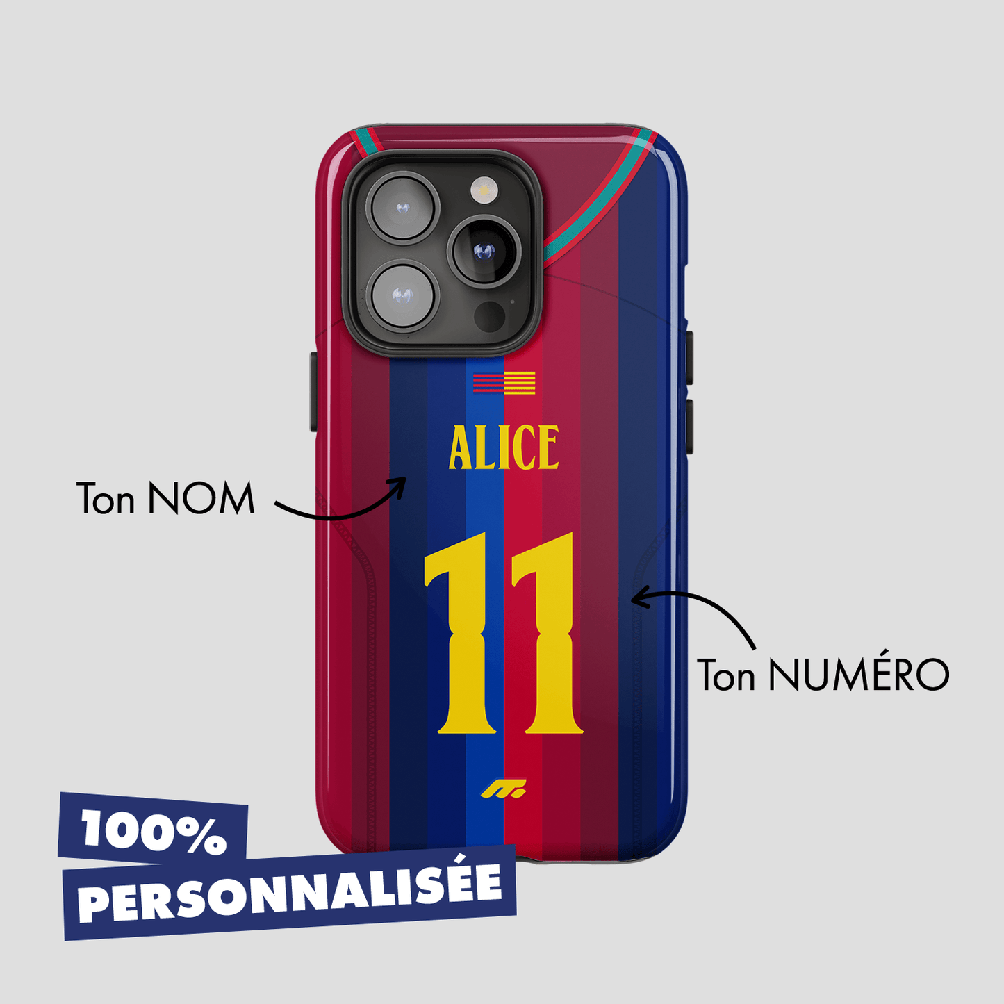 Coque de téléphone Fc Barcelone personnalisé de football
