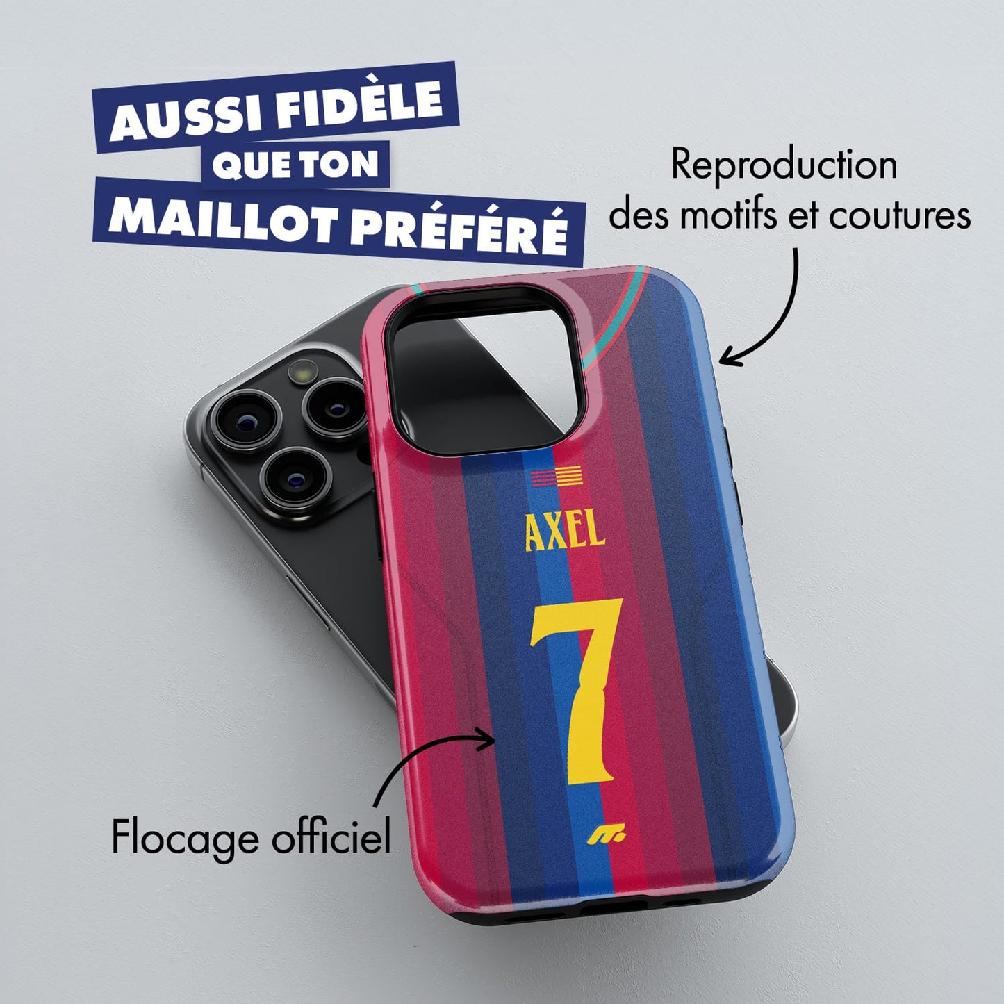 Coque de téléphone Fc Barcelone personnalisé de football