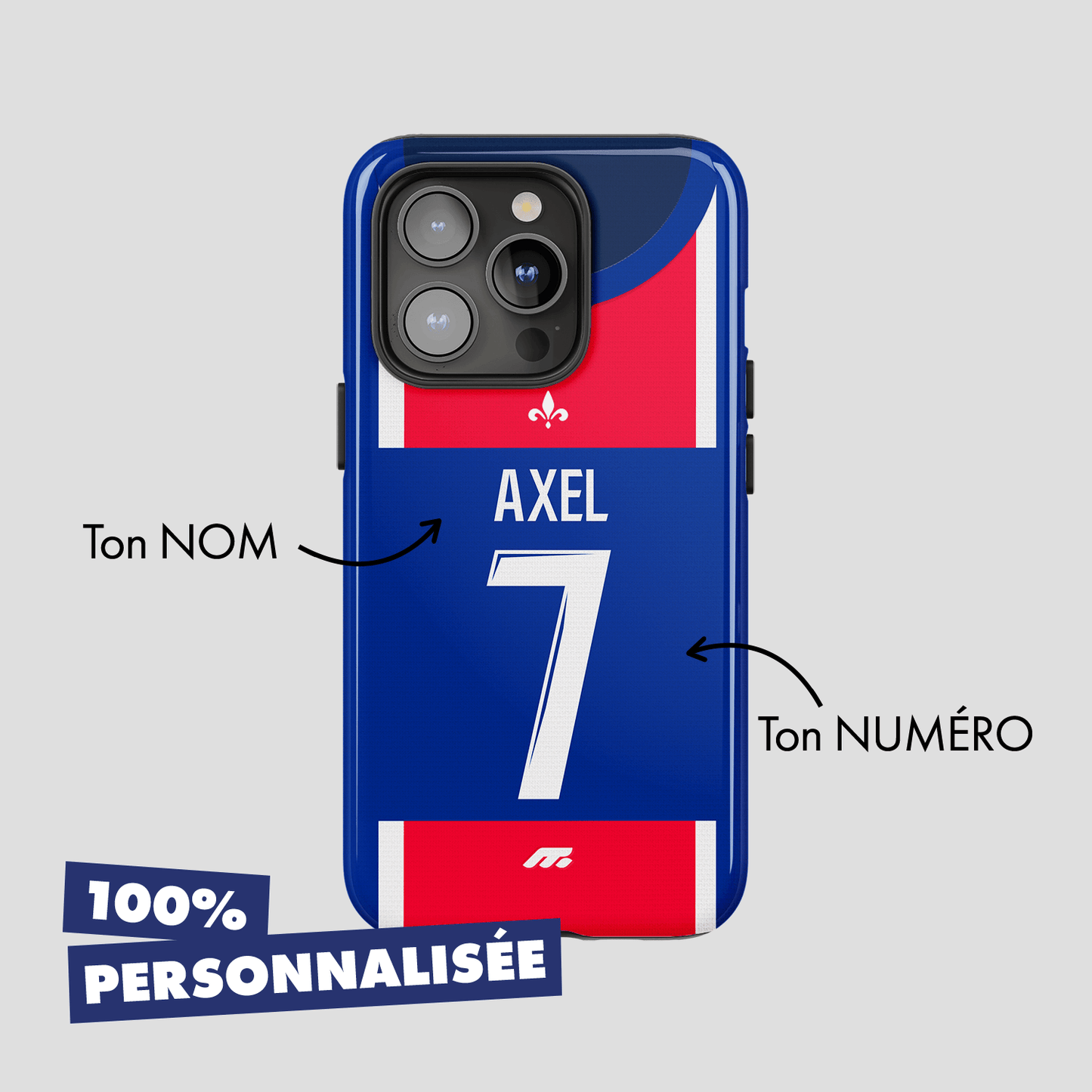 Coque de téléphone Paris Saint-Germain personnalisé de football