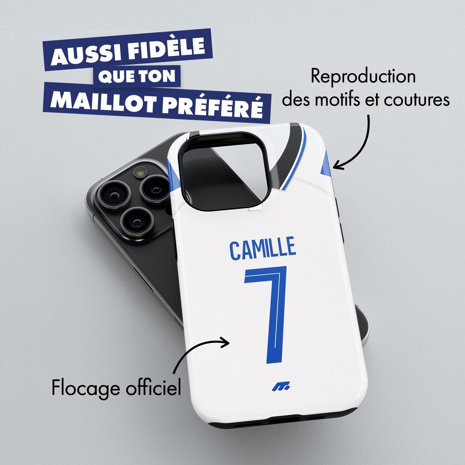 Coque de téléphone Aj Auxerre personnalisé de football