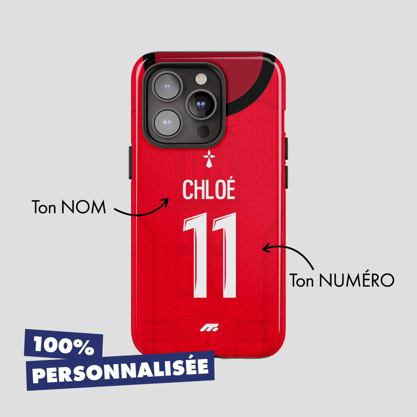 Coque de téléphone Stade Rennais personnalisé de football