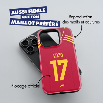 Coque de téléphone As Roma personnalisé de football