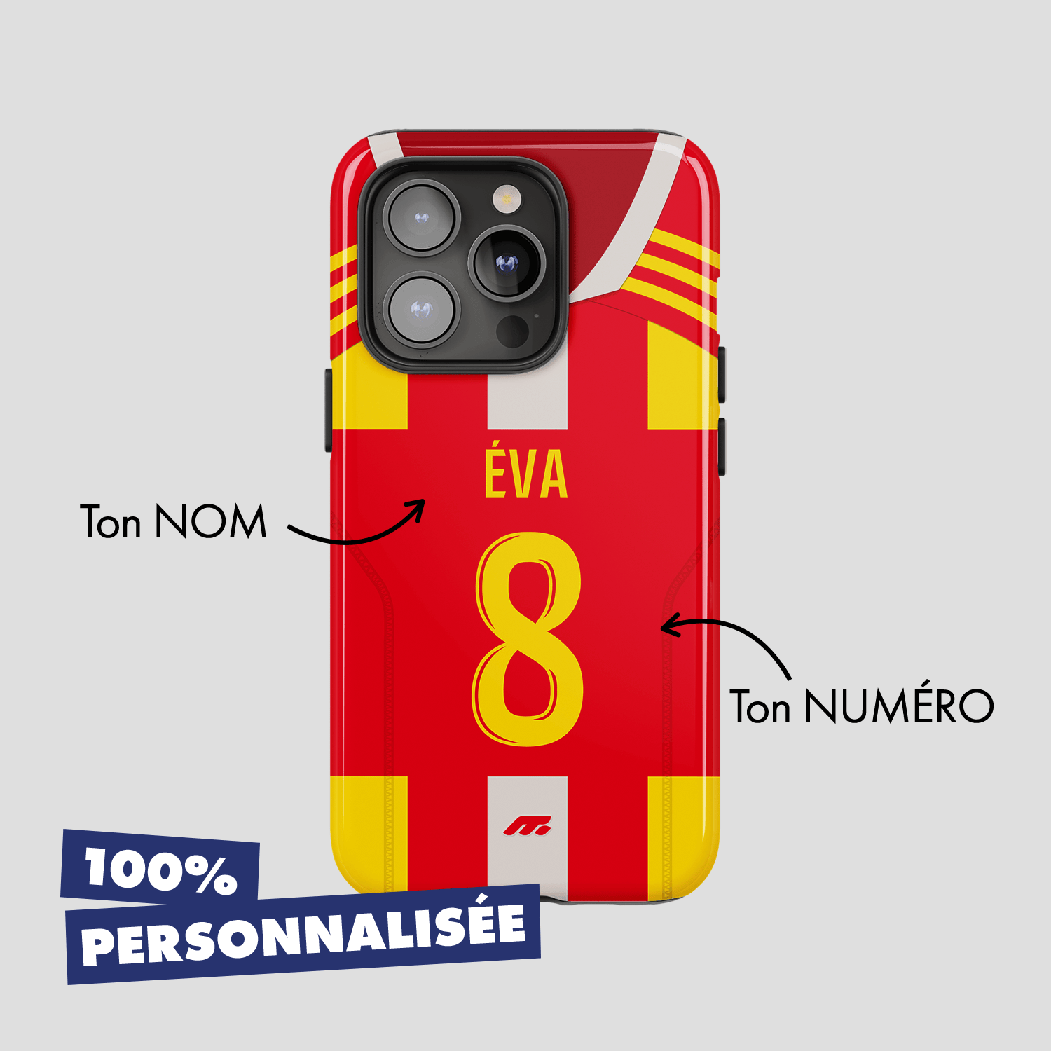 Coque de téléphone Le Mans personnalisé de football