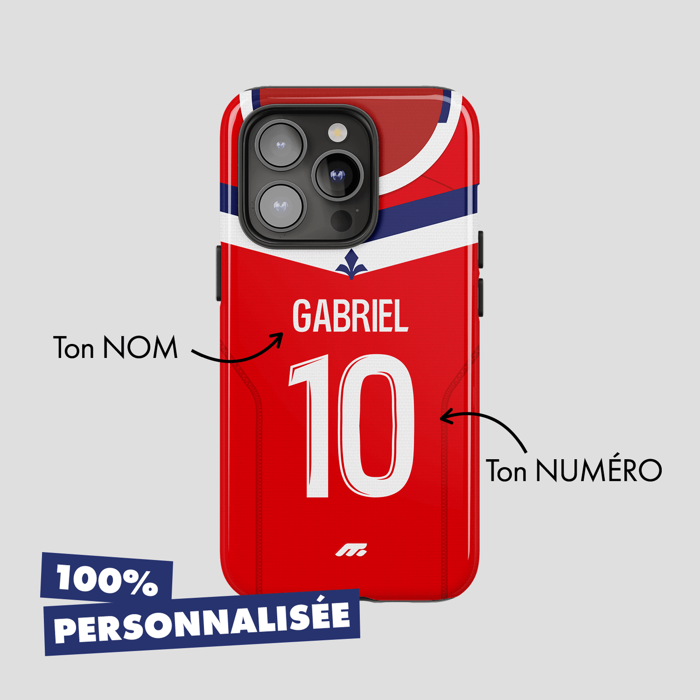 Coque de téléphone Lille Osc personnalisé de football