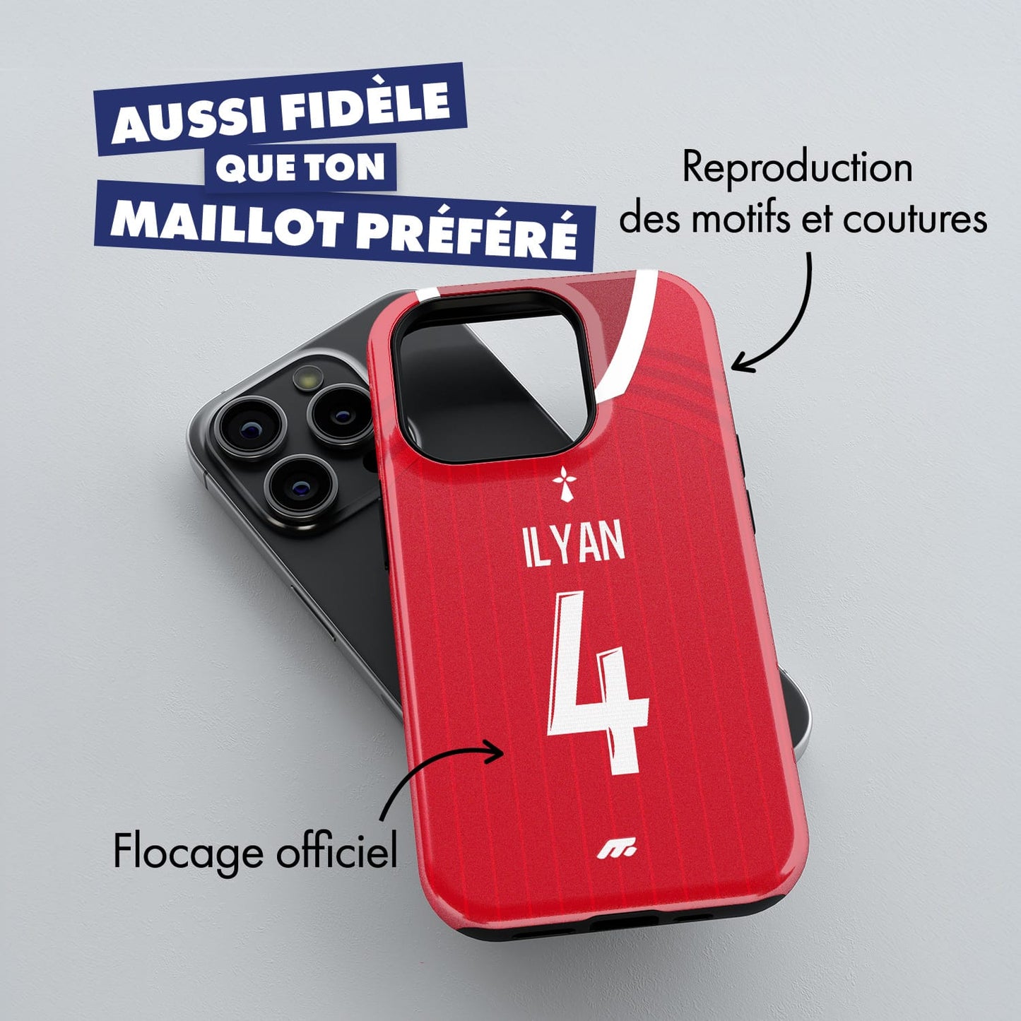 Coque de téléphone Stade Brestois personnalisé de football