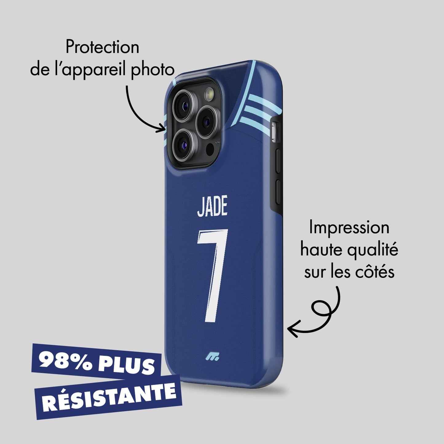 Coque de téléphone Paris Fc personnalisé de football