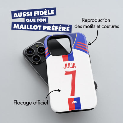 Coque de téléphone Olympique Lyonnais personnalisé de football