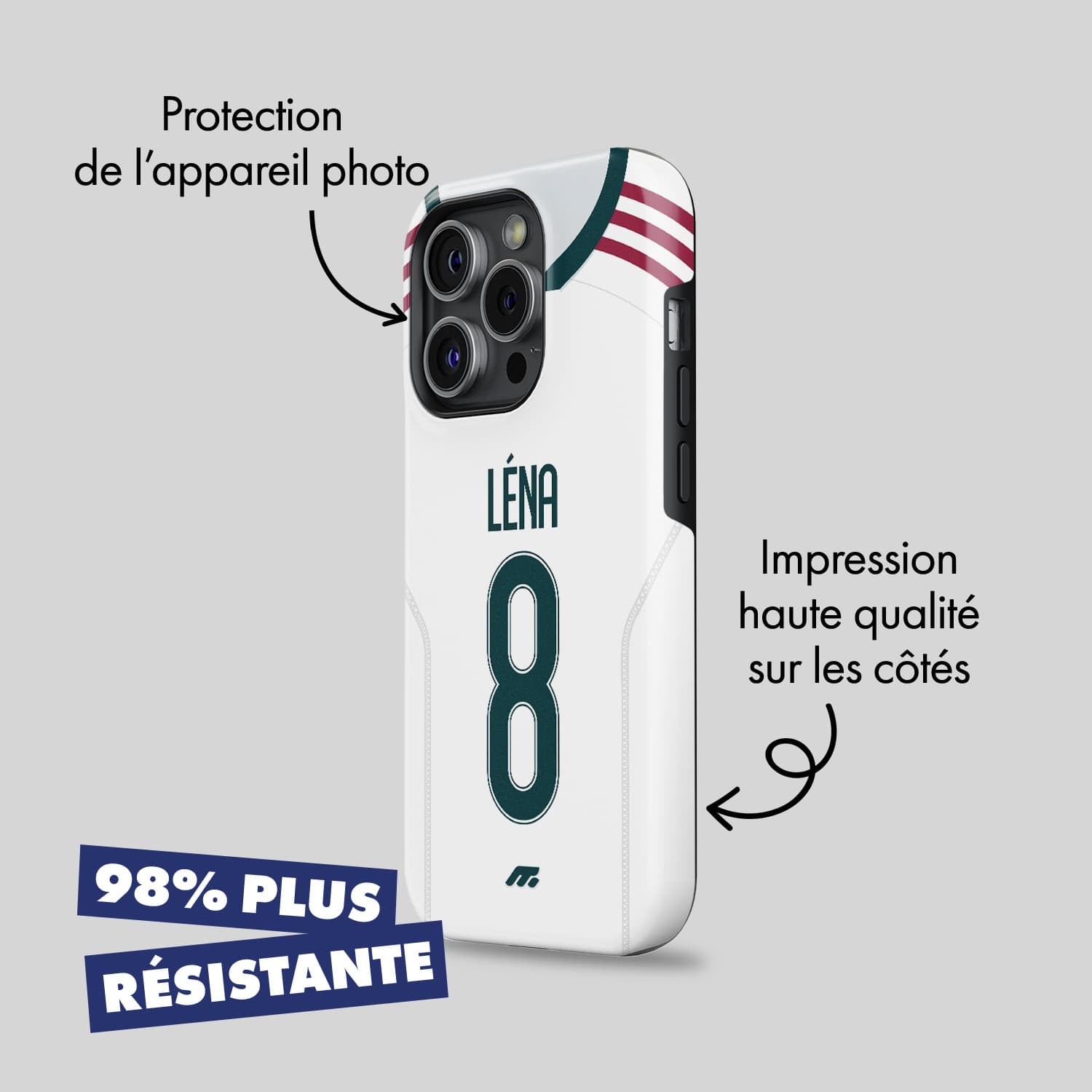 Coque de téléphone Real Madrid Cf personnalisé de football
