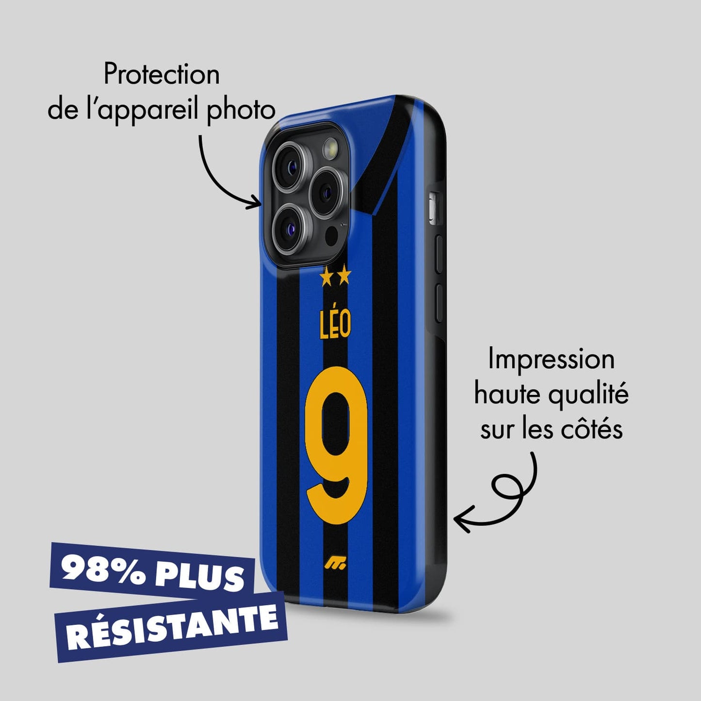 Coque de téléphone Inter Milan personnalisé de football