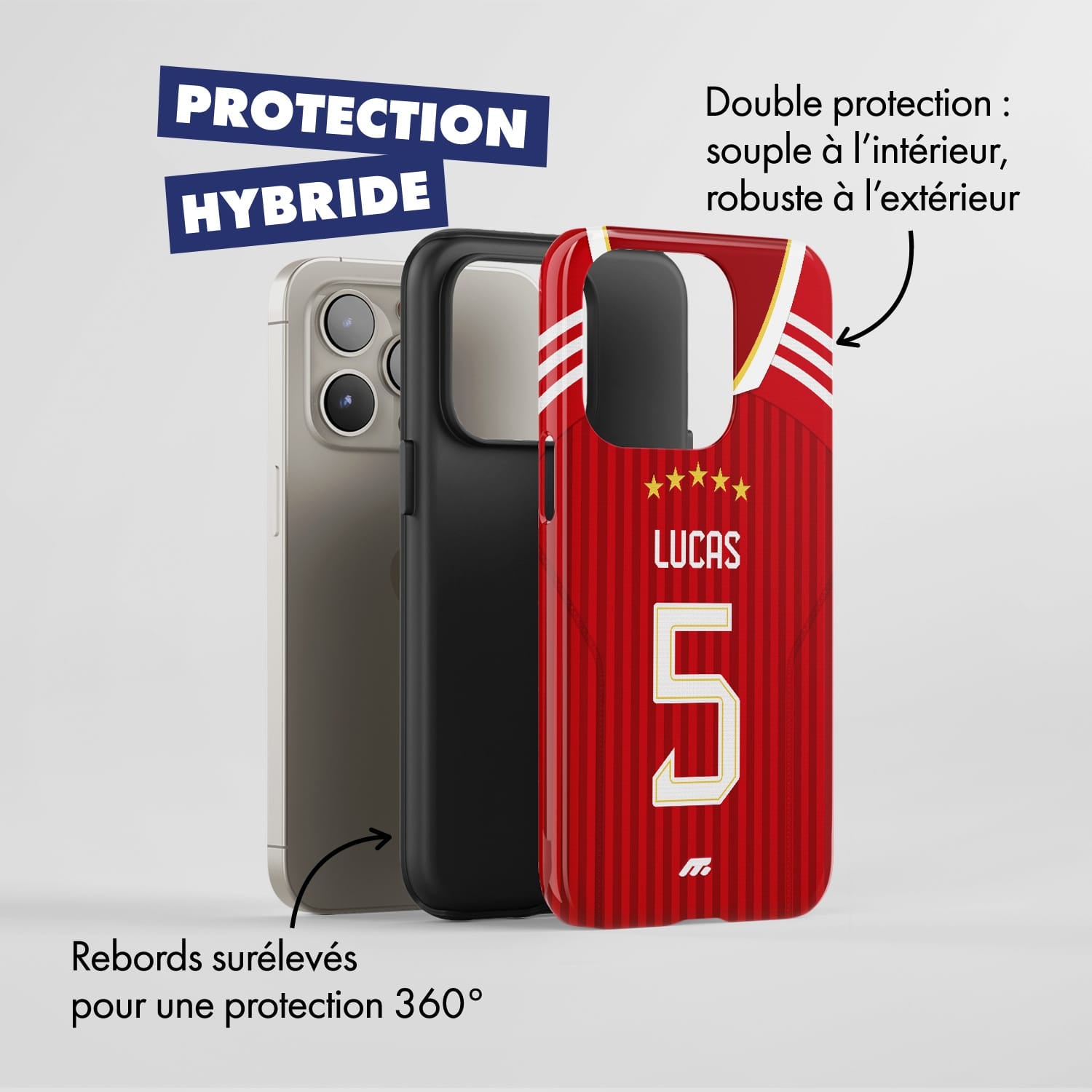 Coque de téléphone Bayern Munich personnalisé de football