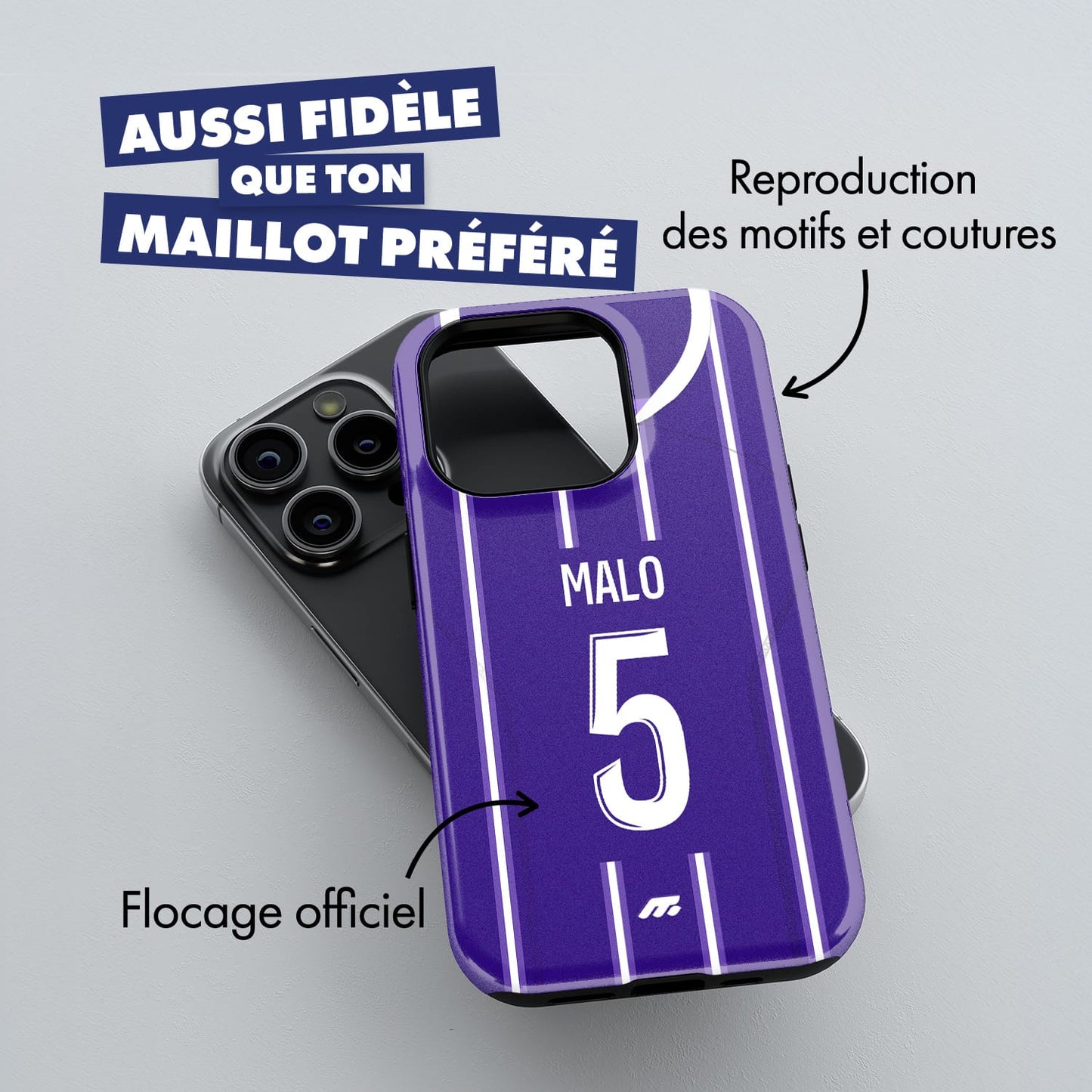Coque de téléphone Toulouse Fc personnalisé de football