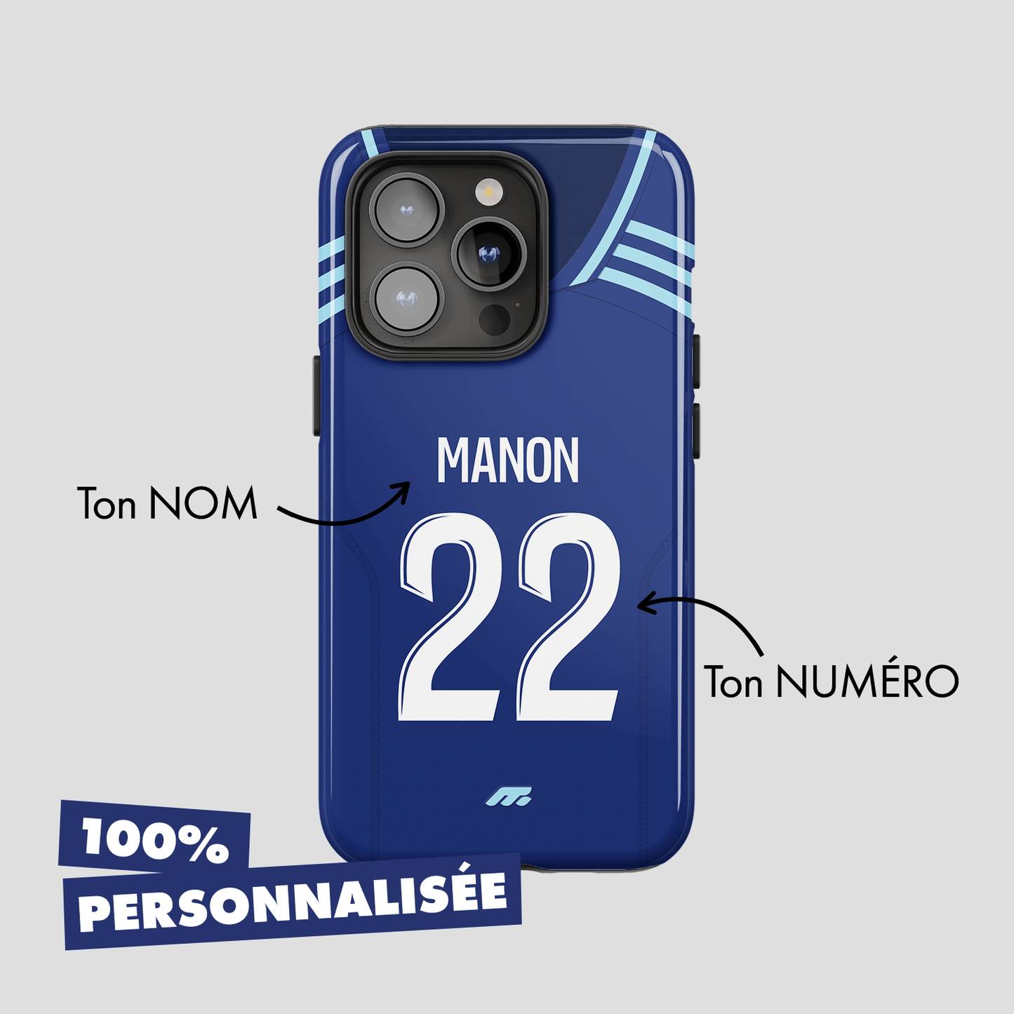 Coque de téléphone Paris Fc personnalisé de football