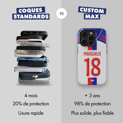 Coque de téléphone Olympique Lyonnais personnalisé de football