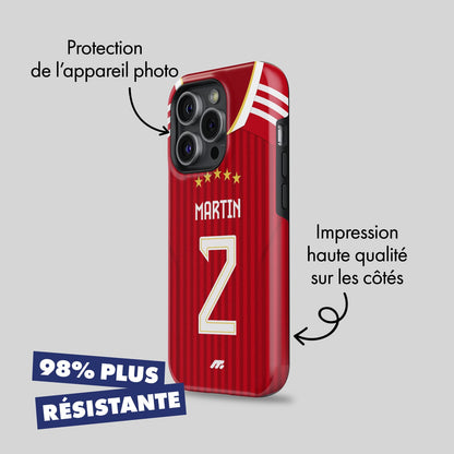 Coque de téléphone Bayern Munich personnalisé de football