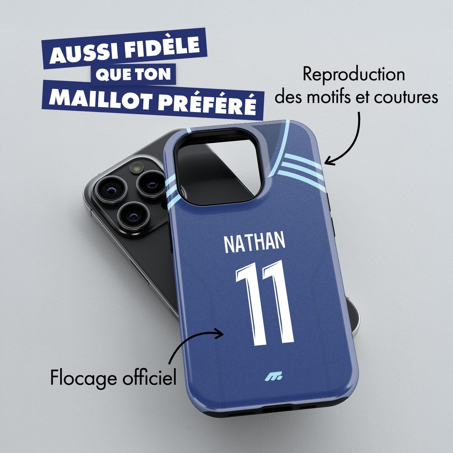 Coque de téléphone Paris Fc personnalisé de football