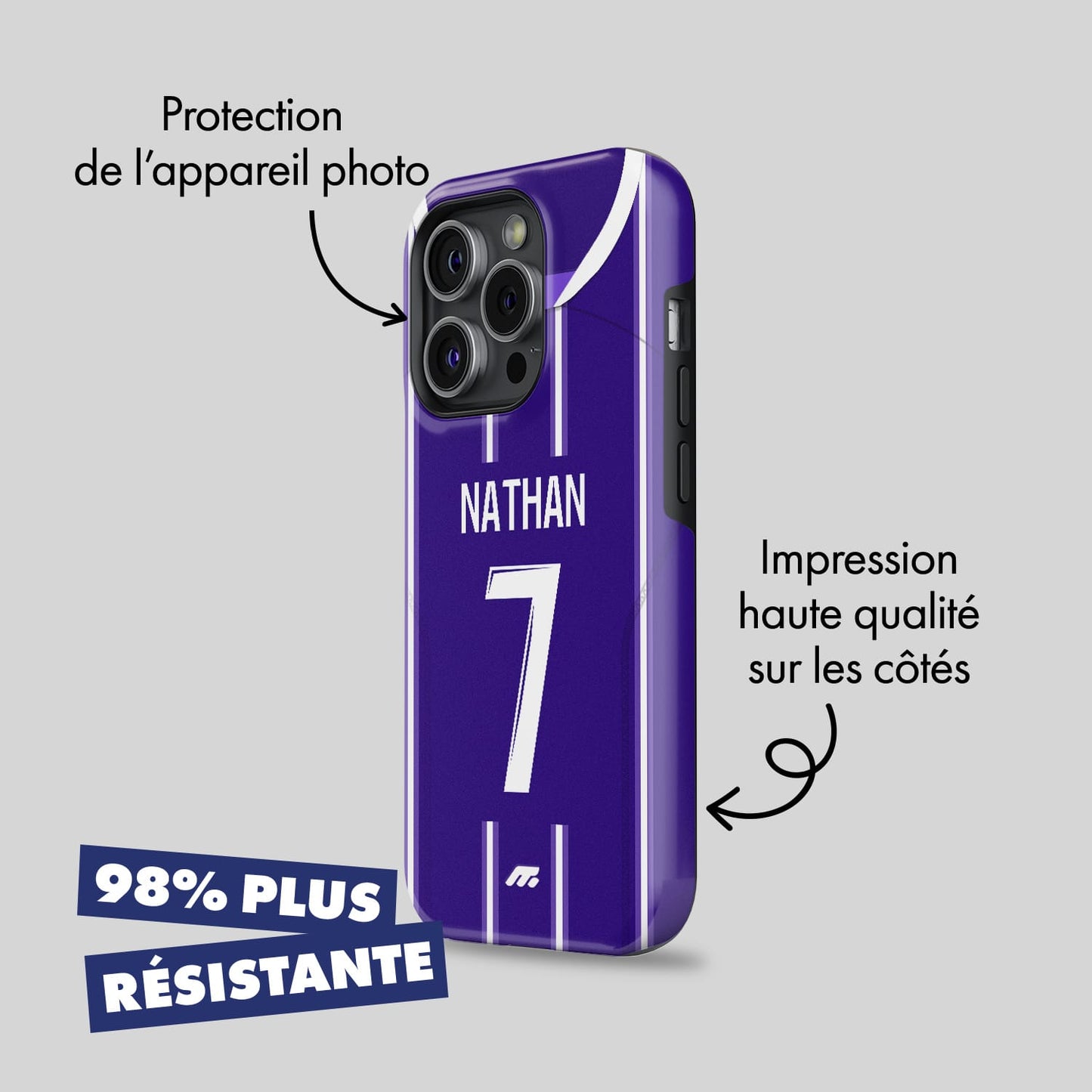 Coque de téléphone Toulouse Fc personnalisé de football