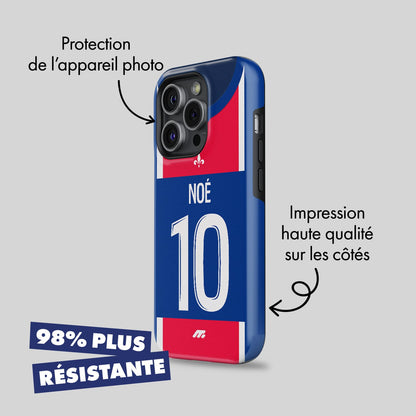 Coque de téléphone Paris Saint-Germain personnalisé de football
