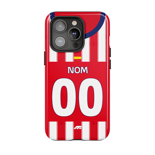 Coque de téléphone Atletico Madrid personnalisé de football
