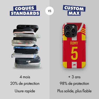 Coque de téléphone Le Mans personnalisé de football