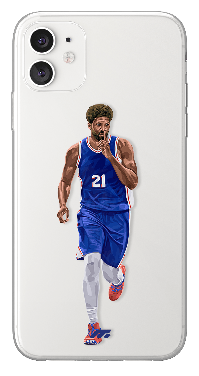 Coque de Joel Embiid avec Philaldelphie Sixers, Etui de téléphone de Basket-ball