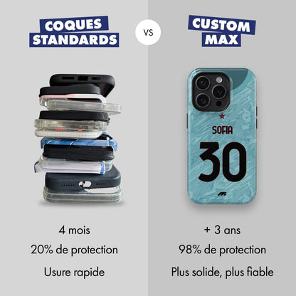 Coque AC Milan football personnalisable pour téléphone 