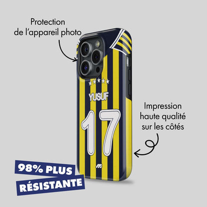 Coque Fenerbahce football personnalisable pour téléphone - iPhone, Samsung, Google, Xiaomi, Oppo