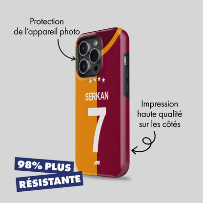 Coque de téléphone Galatasaray personnalisable pour téléphone
